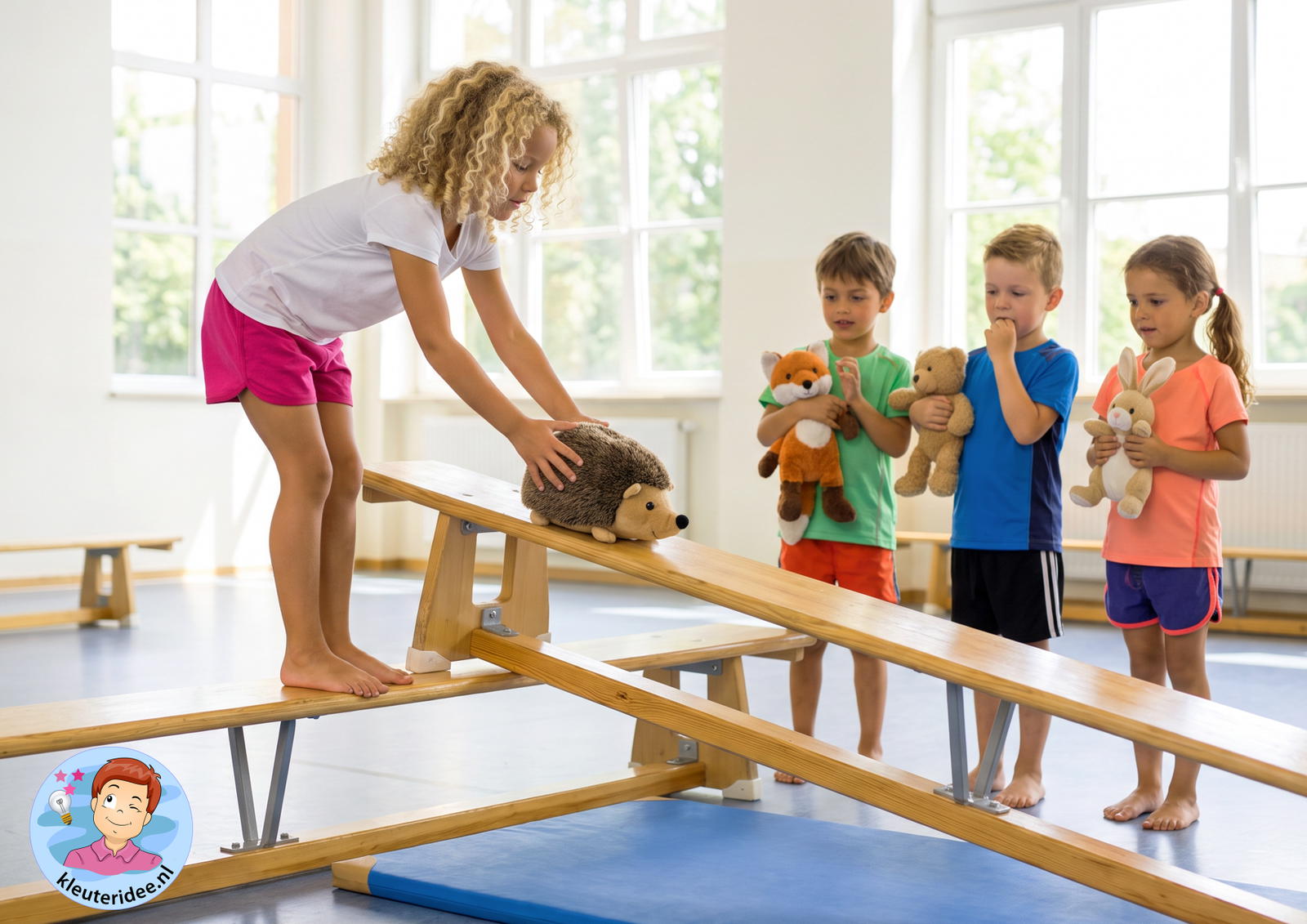 de grote reddingsactie gymles kleuteridee. kinderboekenweek